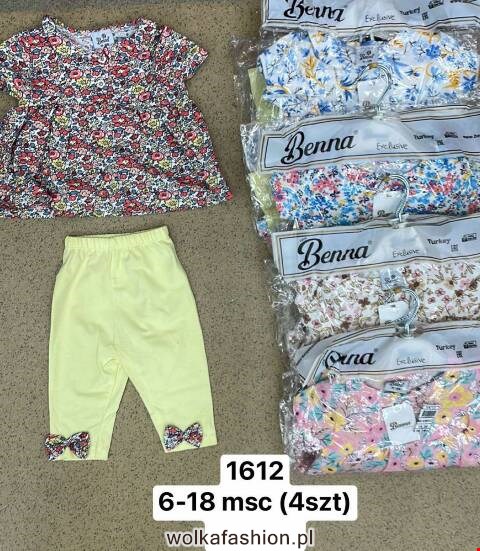 Komplet dziewczęcy 1612 Mix kolor 6-18m