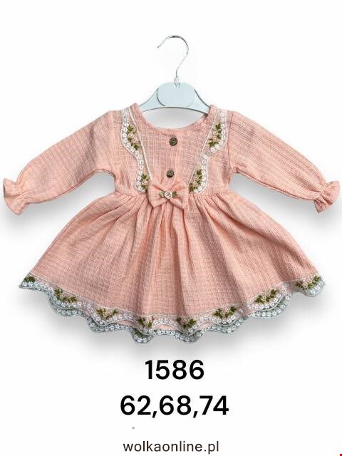 Sukienka dziewczęca 1586 Mix kolor 62-74