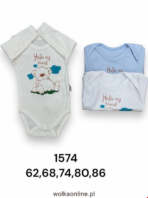 Body niemowlęce 1574 Mix kolor 62-86