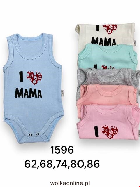 Body niemowlęce 1596 Mix kolor 62-86