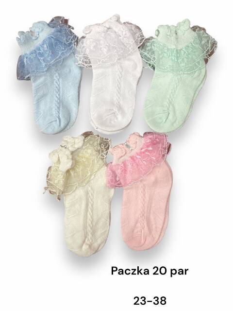 Skarpety dziewczęce 9077 Mix kolor 23-38