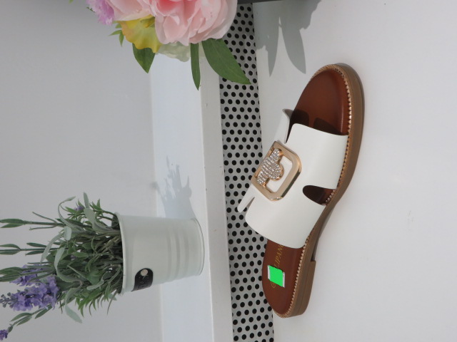Klapki Damskie 20698-11 WHITE 36-41 1