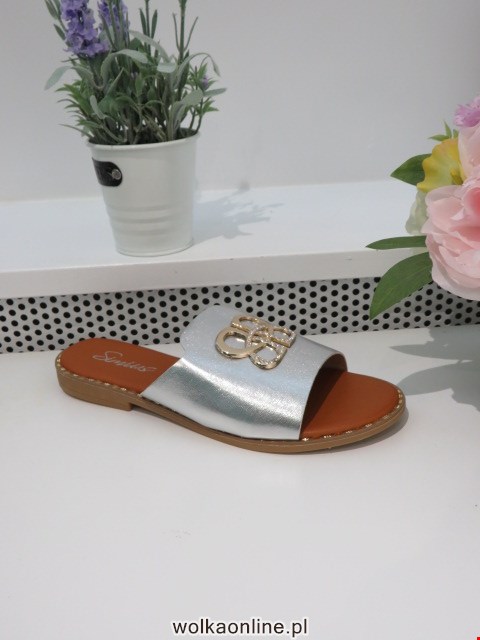 Klapki Damskie YE-722 SILVER 36-41