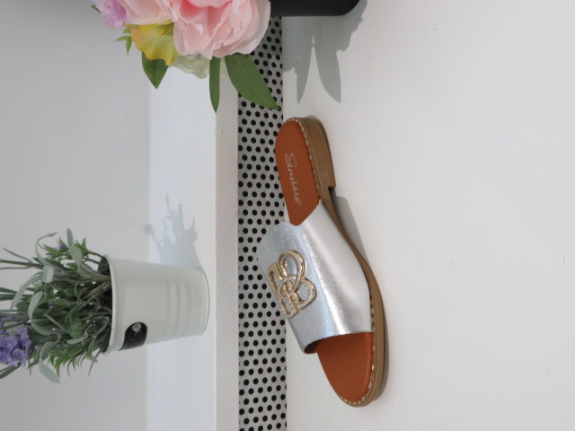 Klapki Damskie YE-722 SILVER 36-41 1