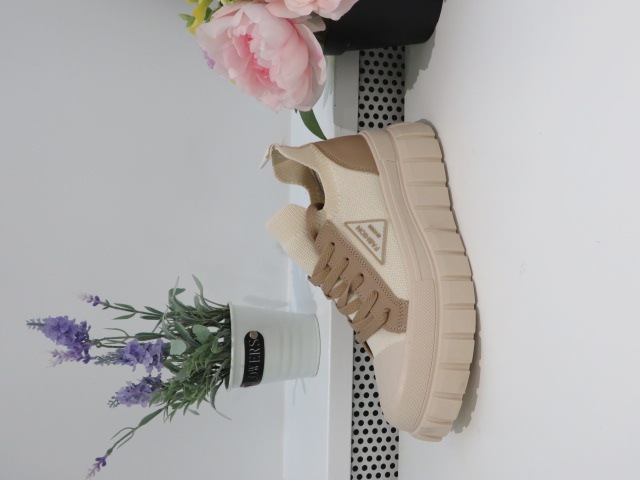 Trampki damskie 23003 BEIGE 36-41