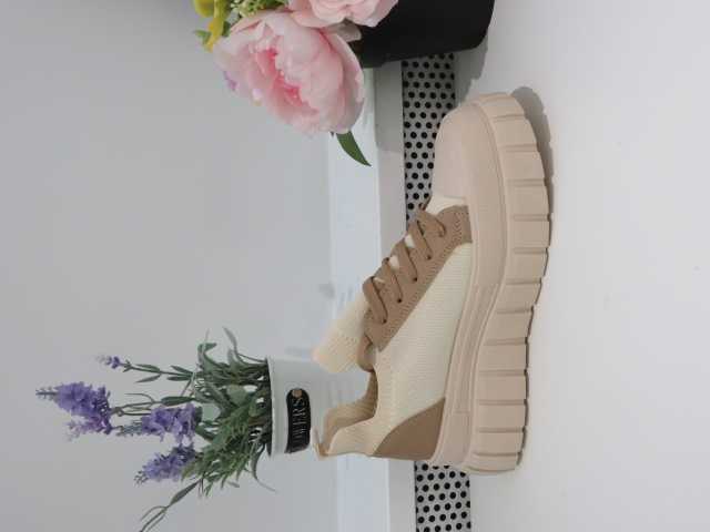 Trampki damskie 23003 BEIGE 36-41 1