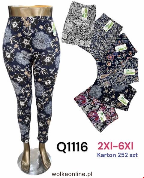 Spodnie damskie Q1116 Mix kolor 2XL-6XL