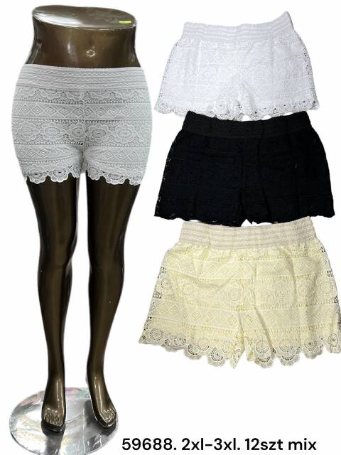 Szorty damskie 59688 Mix kolor 2XL-3XL 1