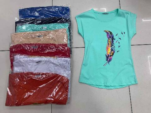 Bluzka damskie 6225 1 kolor S-2XL