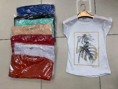 Bluzka damskie 6245 1 kolor S-2XL