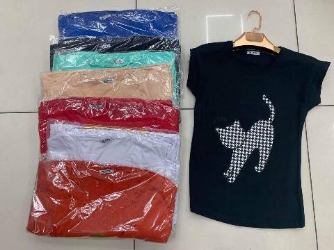 Bluzka damskie 6251 1 kolor S-2XL