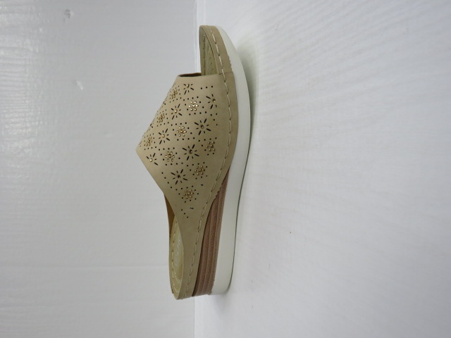 Klapki Damskie N22-890 BEIGE 36-41 1