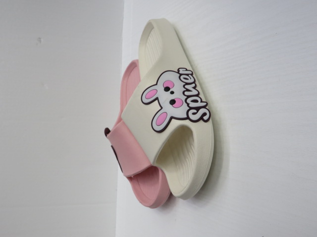 Klapki Damskie 5527 BLACK/L.GREY/PINK/WHITE 35-40