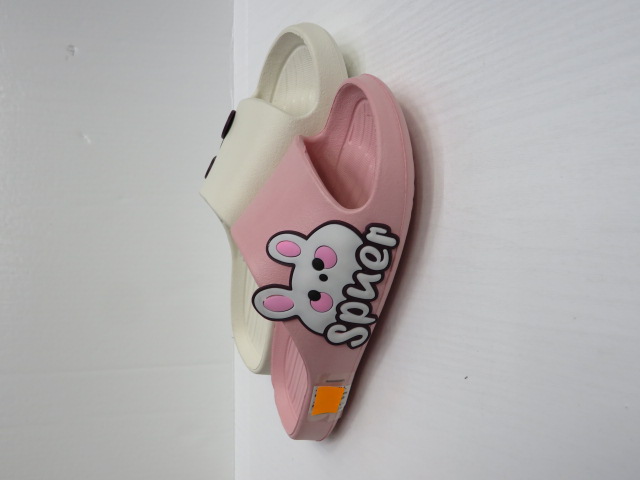 Klapki Damskie 5527 BLACK/L.GREY/PINK/WHITE 35-40 1