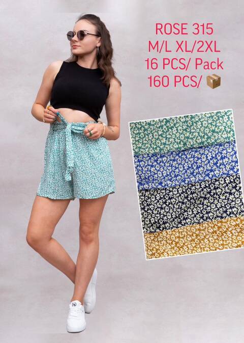 Szorty damskie ROSE 315 Mix kolor M-2XL 1