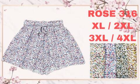 Szorty damskie ROSE 316 Mix kolor XL-4XL