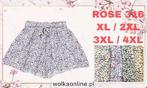 Szorty damskie ROSE 316 Mix kolor XL-4XL