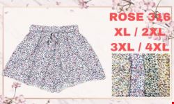 Szorty damskie ROSE 316 Mix kolor XL-4XL