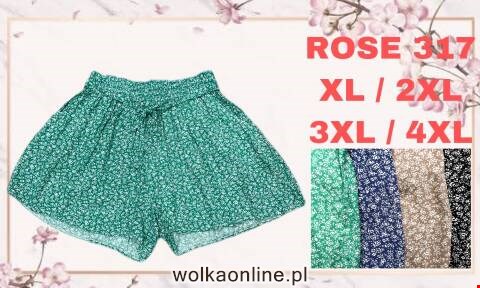 Szorty damskie ROSE 317 Mix kolor XL-4XL