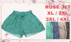 Szorty damskie ROSE 317 Mix kolor XL-4XL