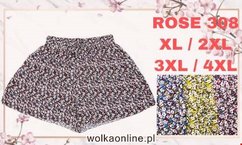 Szorty damskie ROSE 308 Mix kolor XL-4XL