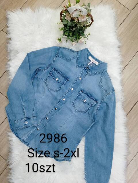 Koszula damskie 2986 1 kolor S-2XL