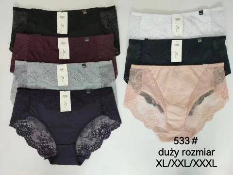 Majtki damskie 533 Mix kolor XL-3XL 1