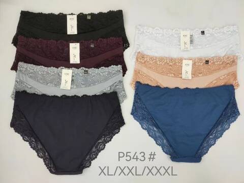 Majtki damskie P543 Mix kolor XL-3XL 1