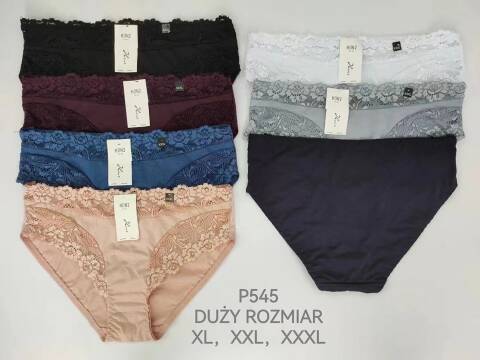 Majtki damskie P545 Mix kolor XL-3XL