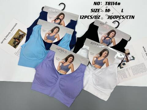 Topy damskie T8114 Mix kolor M-L