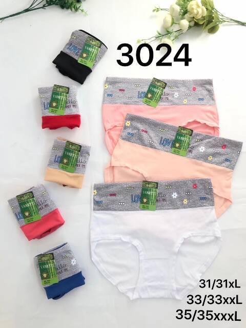 Majtki damskie 3024 Mix kolor XL-3XL 1