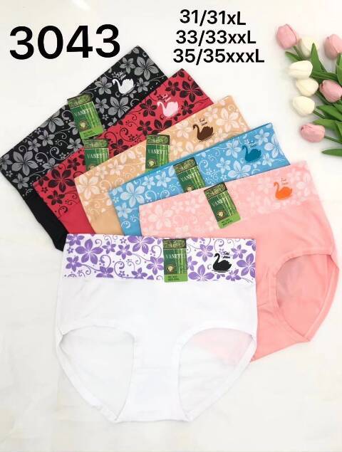 Majtki damskie 3043 Mix kolor XL-3XL