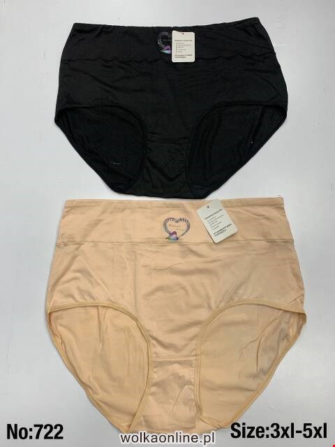 Majtki damskie 722 Mix kolor 3XL-5XL