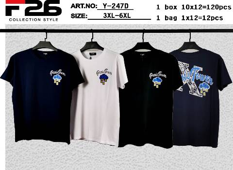 Bluzka męskie Y-247D Mix kolor 3XL-6XL