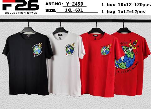 Bluzka męskie Y-249D Mix kolor 3XL-6XL 1