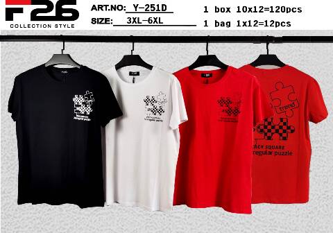 Bluzka męskie Y-251D Mix kolor 3XL-6XL 1