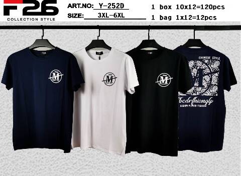 Bluzka męskie Y-252D Mix kolor 3XL-6XL 1