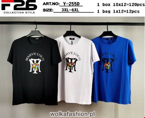 Bluzka męskie Y-255D Mix kolor 3XL-6XL