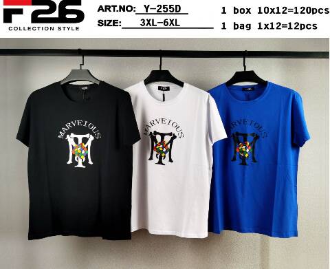 Bluzka męskie Y-255D Mix kolor 3XL-6XL 1