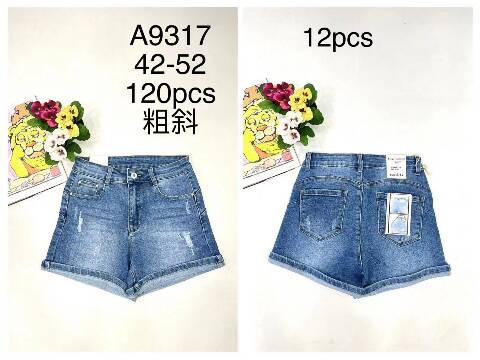 Szorty damskie A9317 1 kolor 42-52 1