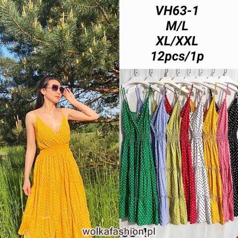 Sukienka damskie VH63-1 Mix kolor M-2XL