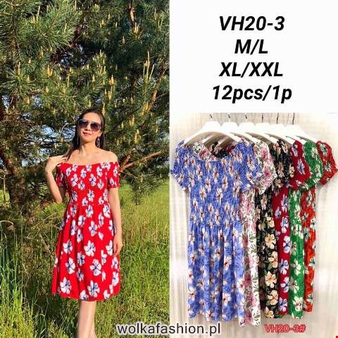 Sukienka damskie VH20-3 Mix kolor M-2XL