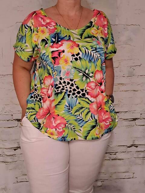 Bluzka damskie 7208 Mix kolor Standard (Towar Polskie)