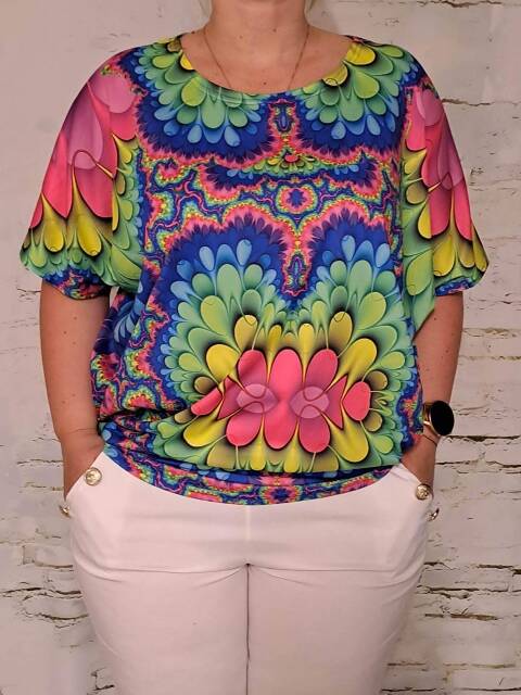 Bluzka damskie 7217 Mix kolor Standard (Towar Polskie) 1