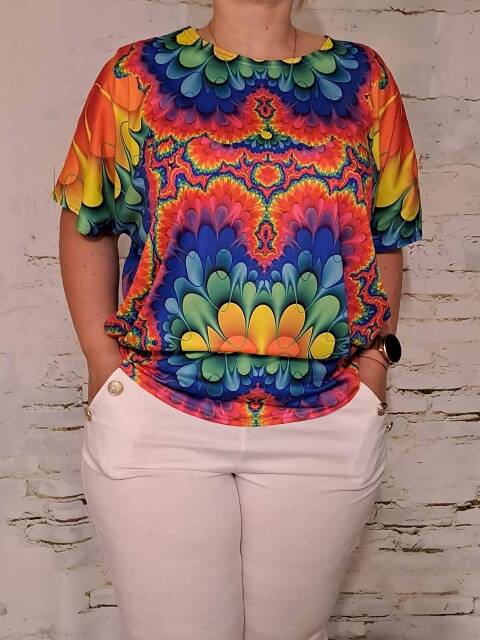 Bluzka damskie 7219 Mix kolor Standard (Towar Polskie) 1