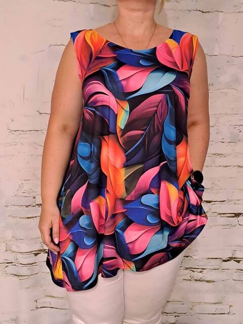 Tunika damskie 7240 Mix kolor Standard (Towar Polskie)