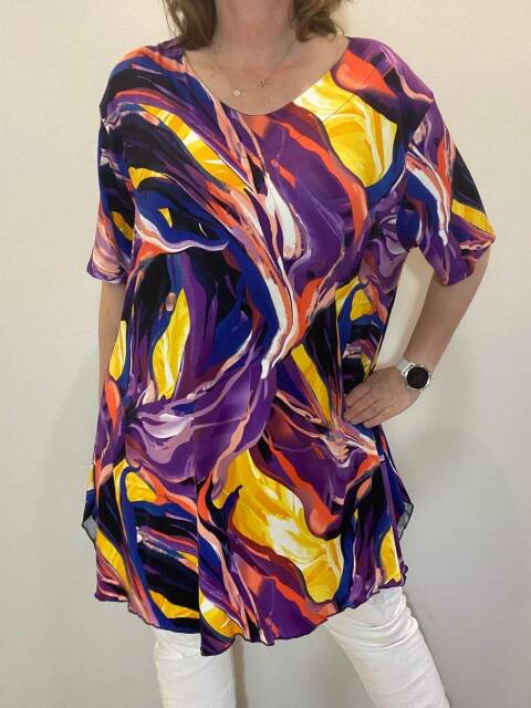 Tunika damskie 7266 Mix kolor Standard (Towar Polskie)