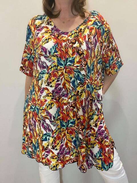 Tunika damskie 7270 Mix kolor Standard (Towar Polskie)