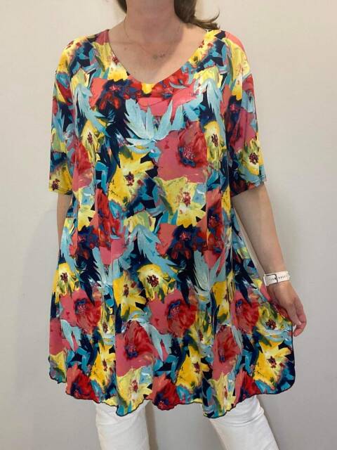 Tunika damskie 7277 Mix kolor Standard (Towar Polskie)