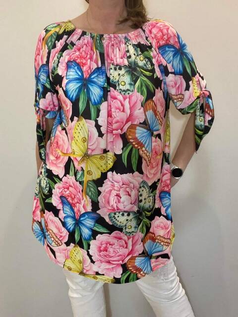 Tunika damskie 7286 Mix kolor Standard (Towar Polskie)